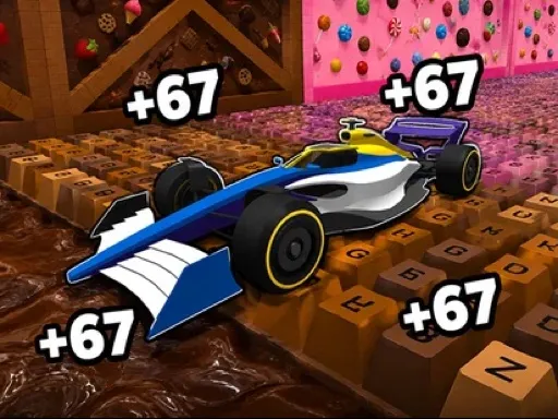 Obby: Supercar Race on Keyboard Cover